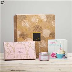 Chocolates, Birthday Card and Candle Gift Set