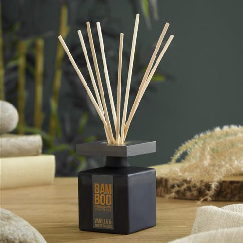 Vanilla &amp; White Woods Bamboo Diffuser